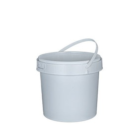 BASCO 1 Gallon Round Plastic Container - Handle - IPL Commercial Series