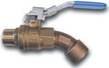BASCO Brass Ball Valve Style Barrel Faucet - 3/4 Inch NPT Inlet/Outlet
