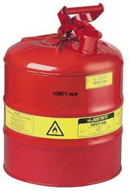 BASCO Justrite&#174; Type I Premium Coated Steel Safety Can 5 Gallon