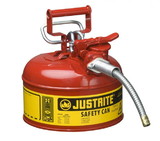 BASCO Justrite ® Accuflow ™ 1 Gallon Type II Steel Safety Can
