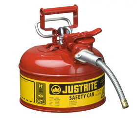 BASCO Justrite &#174; Accuflow &#153; 1 Gallon Type II Steel Safety Can
