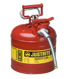 BASCO Justrite ® Accuflow 2 Gallon Type II Steel Safety Can