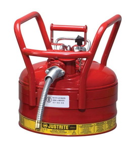 BASCO Justrite&#174; Type II AccuFlow&#153; DOT Compliant Steel Safety Cans 2 1/2 Gallon