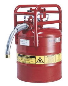 BASCO Justrite&#174; Type II AccuFlow&#153; DOT Compliant Steel Safety Cans 5 Gallon