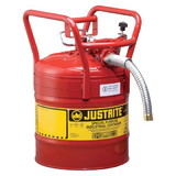 BASCO Justrite® Type II AccuFlow™ DOT Compliant Steel Safety Cans 5 Gallon