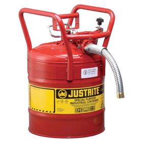 BASCO Justrite&#174; Type II AccuFlow&#153; DOT Compliant Steel Safety Cans 5 Gallon