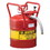 BASCO Justrite&#174; Type II AccuFlow&#153; DOT Compliant Steel Safety Cans 5 Gallon, Price/each