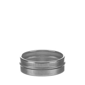 BASCO 1/2 oz Flat Round Tin Can