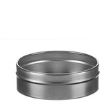 BASCO 3 oz Flat Round Tin Can