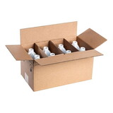 Basco BOT6977 1/2 Gallon Jugs, Poly Round Bottles with Shipping Box - 8 Pack