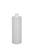 Basco BOT7259 16 oz Cylinder Round Plastic Bottle, HDPE, Natural, 24-410mm