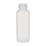 Basco BP-40125 32 oz Tall Square Plastic Bottle - 38mm, Natural