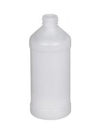 BASCO 16 oz Cylinder Plastic Bottle - Natural