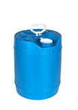 BASCO 5 Gallon Round Plastic Pail, Closed Head, 70 mm - Blue