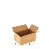 BASCO ShipRight ™ 9x6x4 Box, Single Wall 32 ECT, Kraft Corrugated