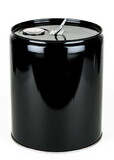 Basco CAN7089 5 Gallon Steel Pail, Closed Head, Rust Inhibitor - Black