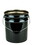 Basco CAN7097 5 Gallon Steel Pail, Open Head, Lug, 28/26 Gauge - Black, Price/each