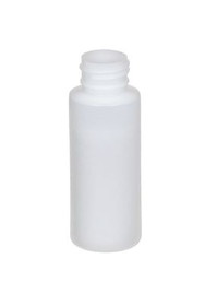 BASCO 2 oz Natural Cylinder Round Plastic Bottle