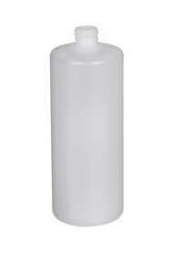 Basco CL32N-38 32 oz Plastic Round Cylinder Bottle, 38-400