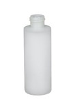 BASCO 4 oz Natural Cylinder Round Plastic Bottle