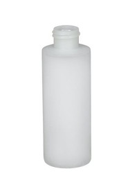 BASCO 4 oz Natural Cylinder Round Plastic Bottle