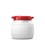 Curtec 3.6 Liter/1 Gallon Drums with Lids, Wide Neck - White/Red, UN Rated, Price/each