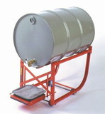 BASCO Drum Cradle With Tipping Lever - 2 1/2 Inch Inboard Polyolefin Wheels
