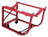 BASCO Drum Cradle with Tipping Lever - Polyolefin Wheels On Swivel Casters