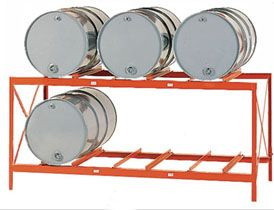 BASCO Permanent Storage Rack 6 Drums Horizontal Storage
