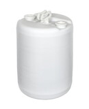 Basco DRU7136 15 Gallon Plastic Drum - Closed Head, Double Handle, 2" Fittings - Natural