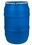 Basco DRU7143 55 Gallon Plastic Drum, Open Head, UN Rated, Bolt Ring Closure - Blue, Price/each