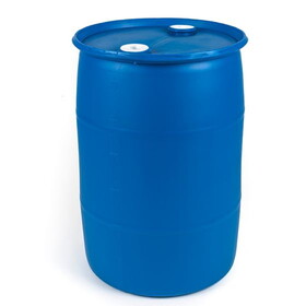 Basco DRU7146 30 Gallon Closed Head Plastic Drum, UN Rated - Blue
