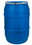 Basco DRU7158 55 Gallon Plastic Drum, Open Head, UN Rated, Bolt, Bungs - Blue, Price/each