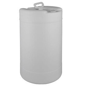 Basco DRU7166 15 Gallon Plastic Drum, Closed Head - Natural, UN Rated