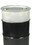 Basco DRU7300 55 Gallon Composite Drum, Tight Head, 19 Gauge, White/Black/Black, Price/each