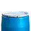 Basco DRU8001 55 Gallon Open Head Drum, Plastic with Lever Lock Ring Cover - Blue, Price/each