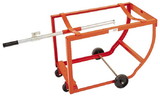 BASCO High Capacity Drum Cradle - Polyolefin Casters - 5 Inch Rubber Wheels