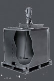 BASCO DT1.1 Bulk Container Mixer, Clamp Mount, 1/2 HP Explosion Proof