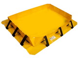Basco ENP7524 Yellow PVC Spill Containment Berm - 4'x6'x8