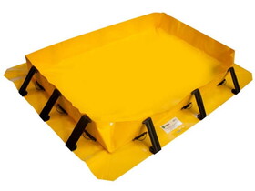 Basco ENP7524 Yellow PVC Spill Containment Berm - 4'x6'x8"