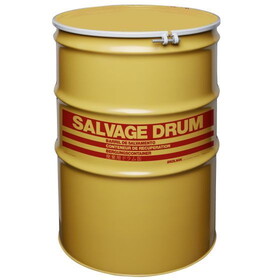 Basco ENV7215 110 Gallon Overpack Salvage Drum, Bolt Ring, UN Rated, 16 Gauge