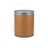 BASCO 15 Gallon Fiber Drum, Open Head, UN Rated, Metal Cover, Liner