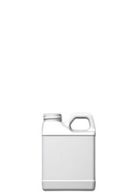 Basco FS08W 8 Oz White HDPE Plastic F-Style Bottle