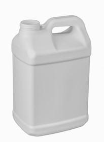 BASCO 2.5 Gallon F-Style White HDPE Bottle