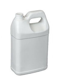 BASCO 1 Gallon F-Style White HDPE Bottle