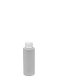 BASCO 4 oz Natural Cylinder Plastic Bottle with Cap