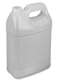 BASCO 1 Gallon F-Style Natural HDPE Bottle with Cap