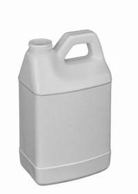 BASCO 1/2 Gallon F-Style White HDPE Bottle