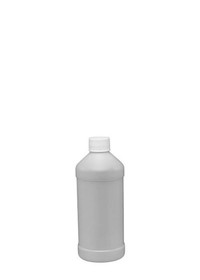 BASCO 4 oz HDPE Modern Round Bottle with Lid