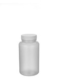 BASCO 8 oz HDPE Wide Mouth Bottle with Lid